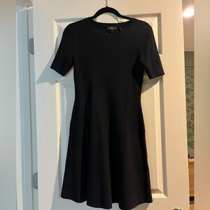 Theory short sleeve wool sweater dress. Navy blue size medium.